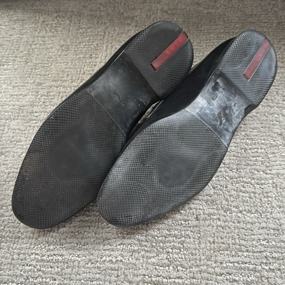 Prada Black Leather Penny Loafers - Picture 2 of 4